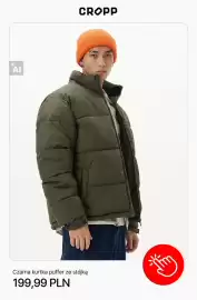 Cropp gazetka tydzień 42 Strona 4: Czarna kurtka puffer ze stójką Cropp €199,99