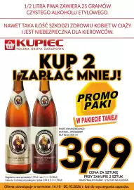 Kupiec gazetka tydzień 42 Strona 3: Piwo Franziskaner Weissbier €3,99
