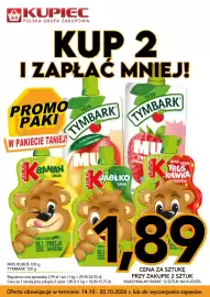 Kupiec gazetka tydzień 42 Strona 4: Mus Tymbark €1,89