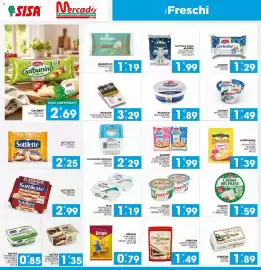 Volantino Mercadò Pagina 8: La golosa di Puglia nodino di mozzarella €2,29, Milk formaggio spalmabile classico/light €1,19