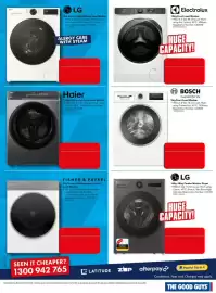 The Good Guys catalogue week 42 Page 6: LO #1.0036 2 LG 8kg Series 3 Slim Al Front Load Washer -WELS 4 Star 82 Litres per