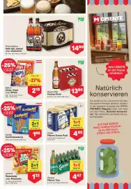 MPreis Flugblatt woche 43 Seite 9: Franziskaner Hefe hell, dunkel oder alkoholfrei €14,80, Kaiser Bier Fasstyp €13,80