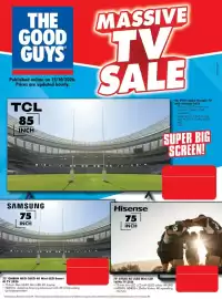 The Good Guys catalogue week 42 Page 2: THE GOOD GUYS Published online on 15/10/2026. Prices are updated hourly. MASSIVE TV