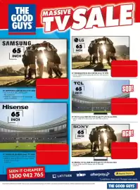 The Good Guys catalogue week 42 Page 5: THE GOOD GUYS MASSIVE TVSALE SAMSUNG 65 INCH LG 65 INCH 65" QNED86B EVO AI Mini-LED