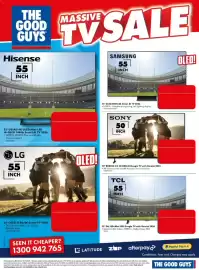The Good Guys catalogue week 42 Page 6: TGG059353 WK16 THE GOOD GUYS MASSIVE Hisense 55 INCH 55" U6SAU 4K ULED Mini-LED