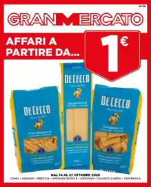 Volantino Gran mercato Pagina 1: De Cecco Penne Rigate n°41 €1,00