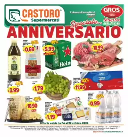 Volantino Il Castoro Supermercati Pagina 1: Speciale Vitello €10,99, Heineken birra €5,99