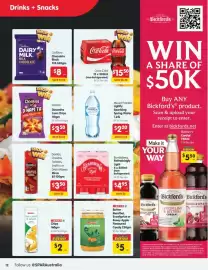 Spar catalogue week 42 Page 12: Coca-Cola €15,50, Bundaberg Refreshingly Light €4,95