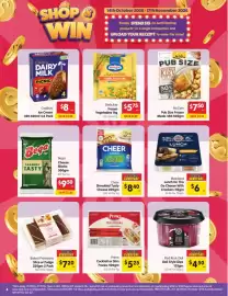 Spar catalogue week 42 Page 4: Primo thin franks €5,25, Bega Cheese Blocks €9,50