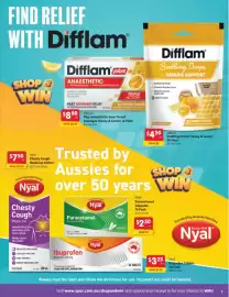 Spar catalogue week 42 Page 7: Difflam Soothing Drops Honey & Lemon €4,50, Nyal Paracetamol Capsules €2,50
