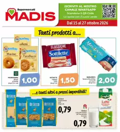 Volantino Madis Pagina 1: Mare Aperto Tonno in Olio di Oliva €2,00, Sottilette Originali €1,50