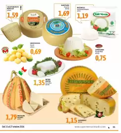 Volantino Madis Pagina 11: Leerdammer Original €1,15, Mozzarella Fiordilatte di Bojano Valle Verde €1,19