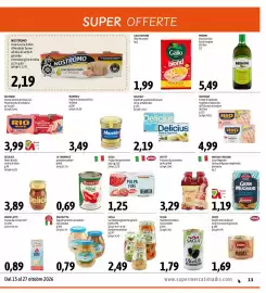 Volantino Madis Pagina 13: La Torrente pomodori pelati €0,69, Sacla OlivOli Olive Nere Snocciolate €1,79