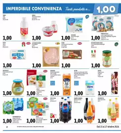 Volantino Madis Pagina 2: Pepsi Cola €1,00, Le Pronte Bonta' mortadella €1,00