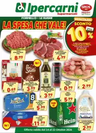 Volantino Ipercarni Pagina 1: Pasta di semola Armando €0,69, Biscotti Mulino Bianco pan di stelle-nascondini abbracci €3,99