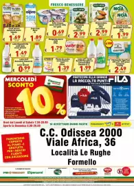 Volantino Ipercarni Pagina 16: Latte UHT Zymil Benefit Parmalat €1,99, Mini falafel Kioene €2,99