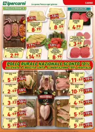 Volantino Ipercarni Pagina 3: Hamburger misto di bovino adulto mediterraneo pollo €3,49, Hamburger di scottona €4,99