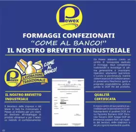 Volantino Pewex Pagina 10: 10 5 lewex FORMAGGI CONFEZIONATI "COME AL BANCO!" IL NOSTRO BREVETTO INDUSTRIALE lewex