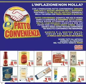 Volantino Pewex Pagina 2: Consilia pomodori pelati interi €1,19, Consilia Derik crocchette vari gusti €3,39