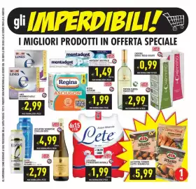 Volantino Pim Supermercati Pagina 3: Lines assorbenti seta e' €2,99, Regina asciugoni €1,49
