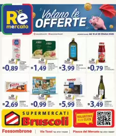 Volantino Supermercati Bruscoli Pagina 1: Avesani tortellini carne/crudo superfini €1,49, Ferrero Fiesta Classica €2,69
