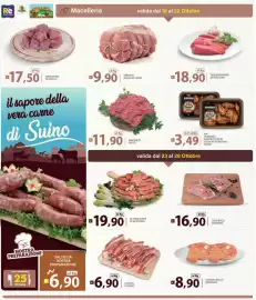 Volantino Supermercati Bruscoli Pagina 4: AIA Durango ali pollo cotte €3,49, Costine di suino €6,90