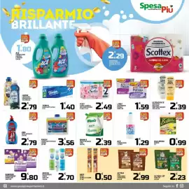 Volantino SpesaPiù Supermercati Pagina 11: Finish curalavastoviglie lemon €3,56, Winni's piatti ricarica lime €2,39