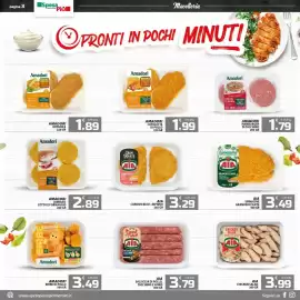 Volantino SpesaPiù Supermercati Pagina 3: AIA Spinacine GranCrocanti €3,49, AIA Cordon Bleu +Ripieno €3,29