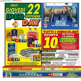 Volantino Iper Triscount Pagina 20: Marca Scudo tonno all'olio di semi di girasole €2,99, Coca Cola €2,99