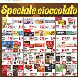 Volantino Iper Triscount Pagina 5: Buono Zero latte extra fondente €1,99, Kinder Cioccolato €1,69