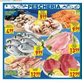 Volantino Iper Triscount Pagina 8: Calamari €12,99, Bis frutti di mare italia €4,99