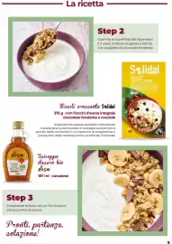 Volantino Unicoop Pagina 9: La ricetta Step 2 Guarnite la superficie distribuendovi il muesli, la banana tagliata a fettine