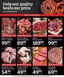 Oxford Freshmarket catalogue week 42 Page 2: Class A Rib Eye Steak €189,99, Charkies Beef Burger €49,99