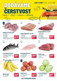 Makro leták týden 42 Strana 1: Kuřecí prsní řízky solené €94,90, Hovězí svíčková 4/5 lbs €689,00