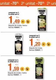 Folleto BonpreuEsclat Página 38: Yosoy barista beguda de civada i matxa €1,59, Yosoy beguda de civada i festuc €1,49