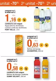 Folleto BonpreuEsclat Página 40: Sunny Delight refresc de taronja o maduixa €0,58