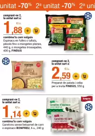 Folleto BonpreuEsclat Página 44: Bonpreu canelons sense beixamel de carn o espinacs €1,14
