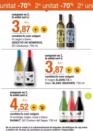 Folleto BonpreuEsclat Página 46: Clamor vi ecologí €4,52, Can Virgili qüestió de números €3,87