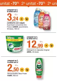 Folleto BonpreuEsclat Página 54: Fairy rentavaixelles maxi poder €2,50, Lenor suavizant concentrat aire fresco €3,24