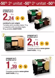 Folleto BonpreuEsclat Página 61: Santiveri coquetes proteïna sense gluten €1,39, Santiveri protein €2,24