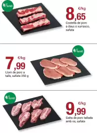 Folleto BonpreuEsclat Página 74: Km0 galta de porc tallada amb os, safata €9,99, Llom de porc a tallis €7,99