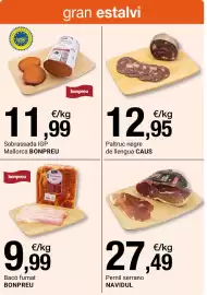 Folleto BonpreuEsclat Página 77: CAUS paltruc negre de llengua €12,95, Pernil serrano €27,49