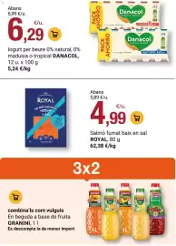 Folleto BonpreuEsclat Página 83: Danacol logurt per beure 0% natural, 0% maduixa o tropical €6,29