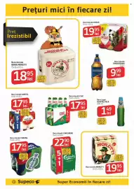 Catalog Supeco săptămâna 42 Pagină 12: Timisoreana bere blondă €9,99, Bere blondă Carlsberg €22,90