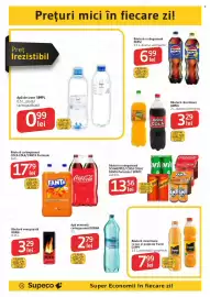 Catalog Supeco săptămâna 42 Pagină 14: Schweppes coca cola fanta portocale sprite €13,56, Coca-Cola/ Fanta Portocale €17,79
