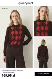 Greenpoint gazetka tydzień 42 Strona 7: Czekoladowy sweter w romby z domieszką wełny Greenpoint €169,99