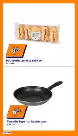 Action folder week 43 Pagina 10: Patisserie Lunetta spritsen €0,99, Tomado Superior koekenpan €6,63