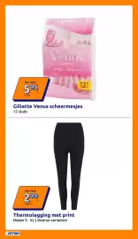 Action folder week 43 Pagina 15: Gillette Venus scheermesjes €0,59, Thermolegging met print €2,99