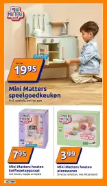 Action folder week 43 Pagina 16: Mini Matters houten etenswaren €3,99, Mini Matters houten koffiezetapparaat €7,95