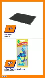 Action folder week 43 Pagina 2: Deurmat €1,98, Arbre Magique geurboom €0,99